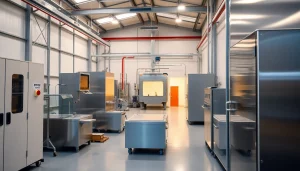 E-coating services in the West Midlands showcasing efficient industrial processes.