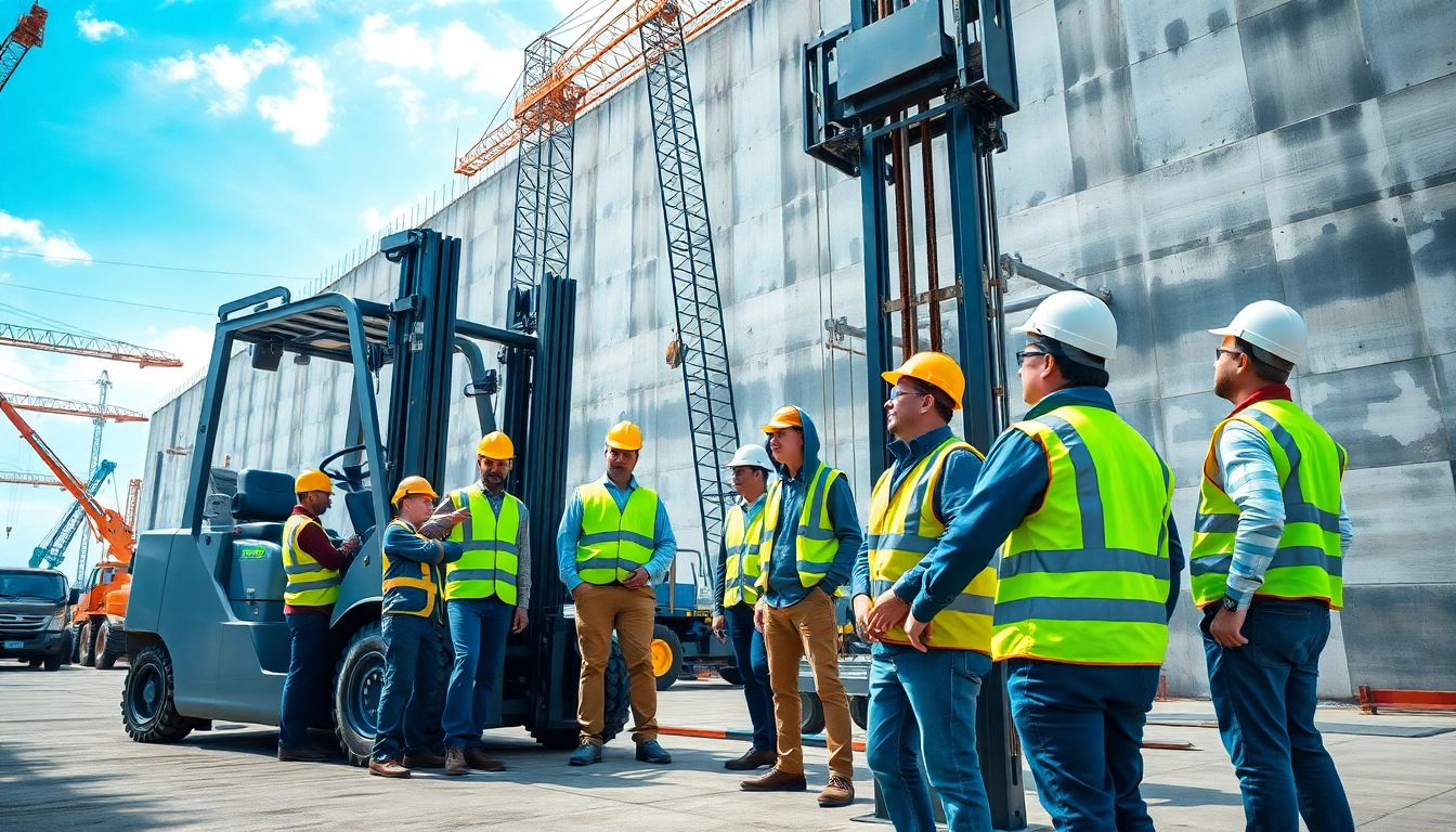 Illustration of Level 5 lifting operations answers in a professional construction environment with diverse workers.