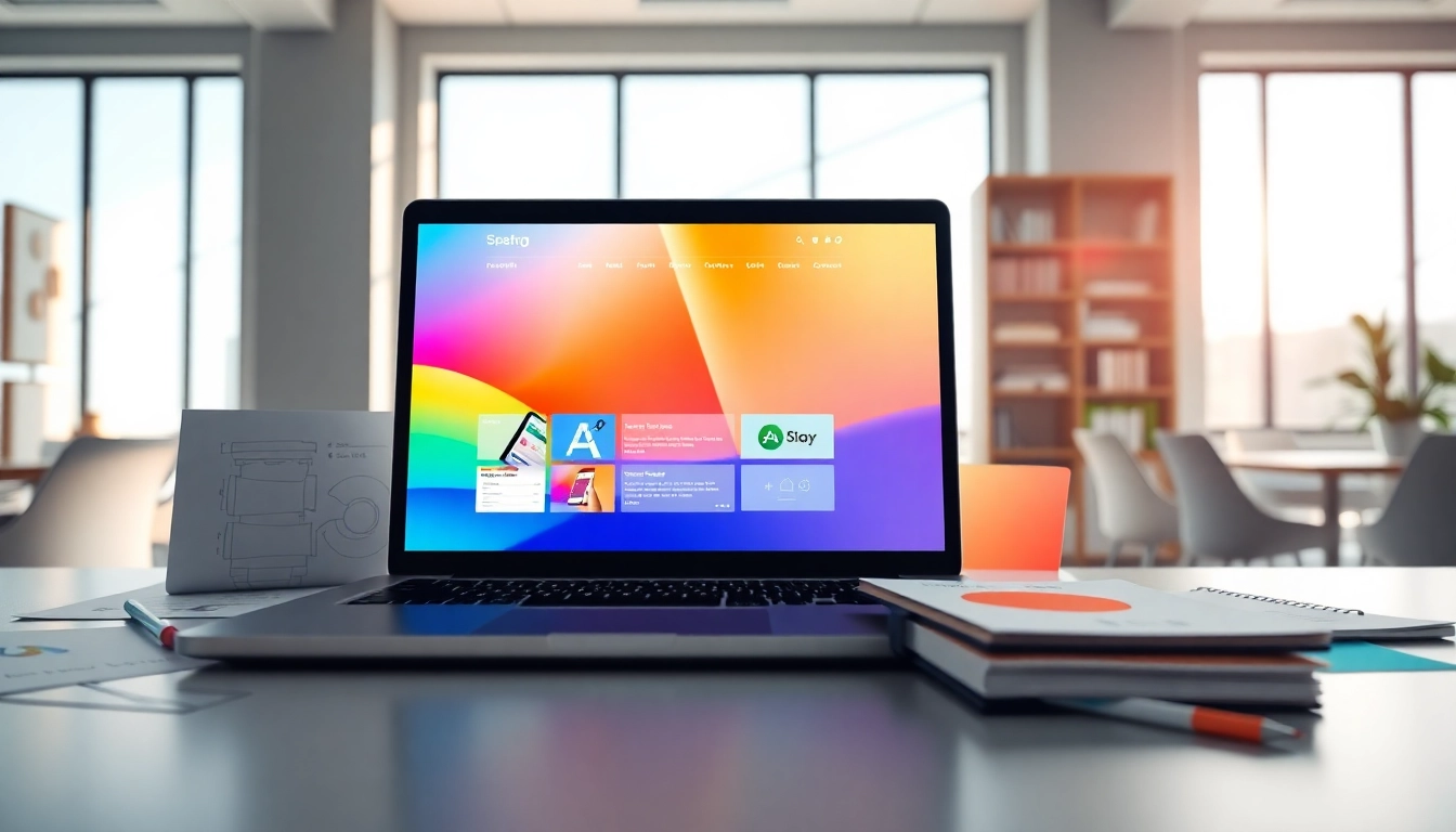 Showcase engaging website design elements that reflect innovative digital creativity.