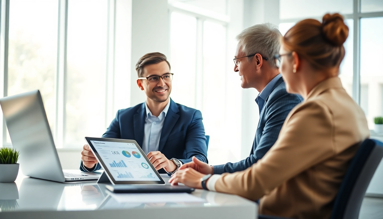 Engaging discussion about earnest referral codes in a professional office setting.