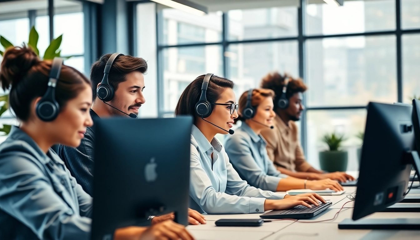 Showcasing effective helpdesk support by a diverse IT team in a bright, modern office.