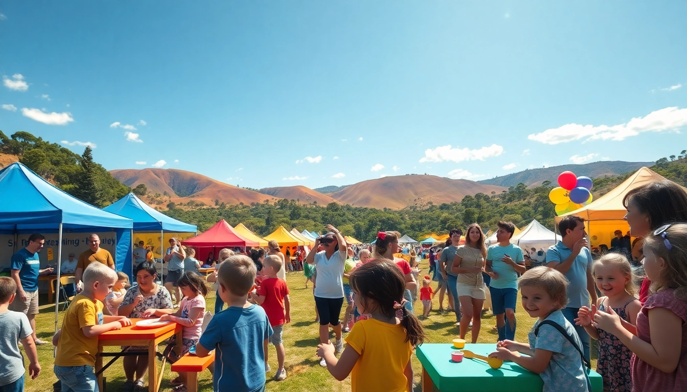 Families enjoying a wildfire event perth with engaging activities in a vibrant outdoor setting.